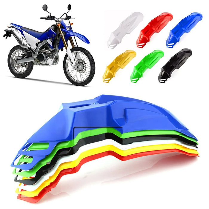 Universal Motorcycle Plastic Front Fenders Mudguard for KX/DRZ/CRF/YZF/WR Off-Road Motorcycle - Blue - 2