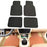 4PCS Universal Car PVC Floor Mats Waterproof Anti-dirt Floor Pads - Black - 1