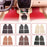 4PCS Universal Car PVC Floor Mats Waterproof Anti-dirt Floor Pads - Black - 4