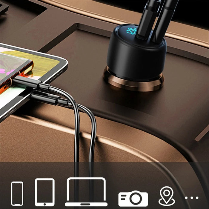 LOHEE S-31 Car Charger PD 87W Strong Power Fast Charging Car Charging Cigarette Lighter Adapter - 3