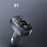 LOHEE S-15PD QC PD 3-Port Bluetooth-compatible Calls Fast Charging Car Charger Bluetooth-compatible Music Player Cigarette Lighter Adapter - Black - 4