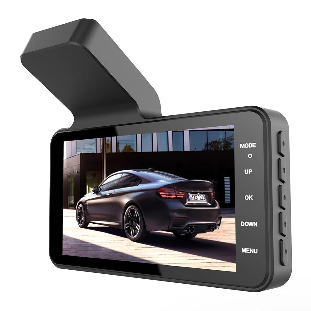 V2 4.0 inch IPS Screen HD Driving Recorder 1280x720P Front / 640x480P Rear Dual Lens Car Dash Cam Video Recorder - 3