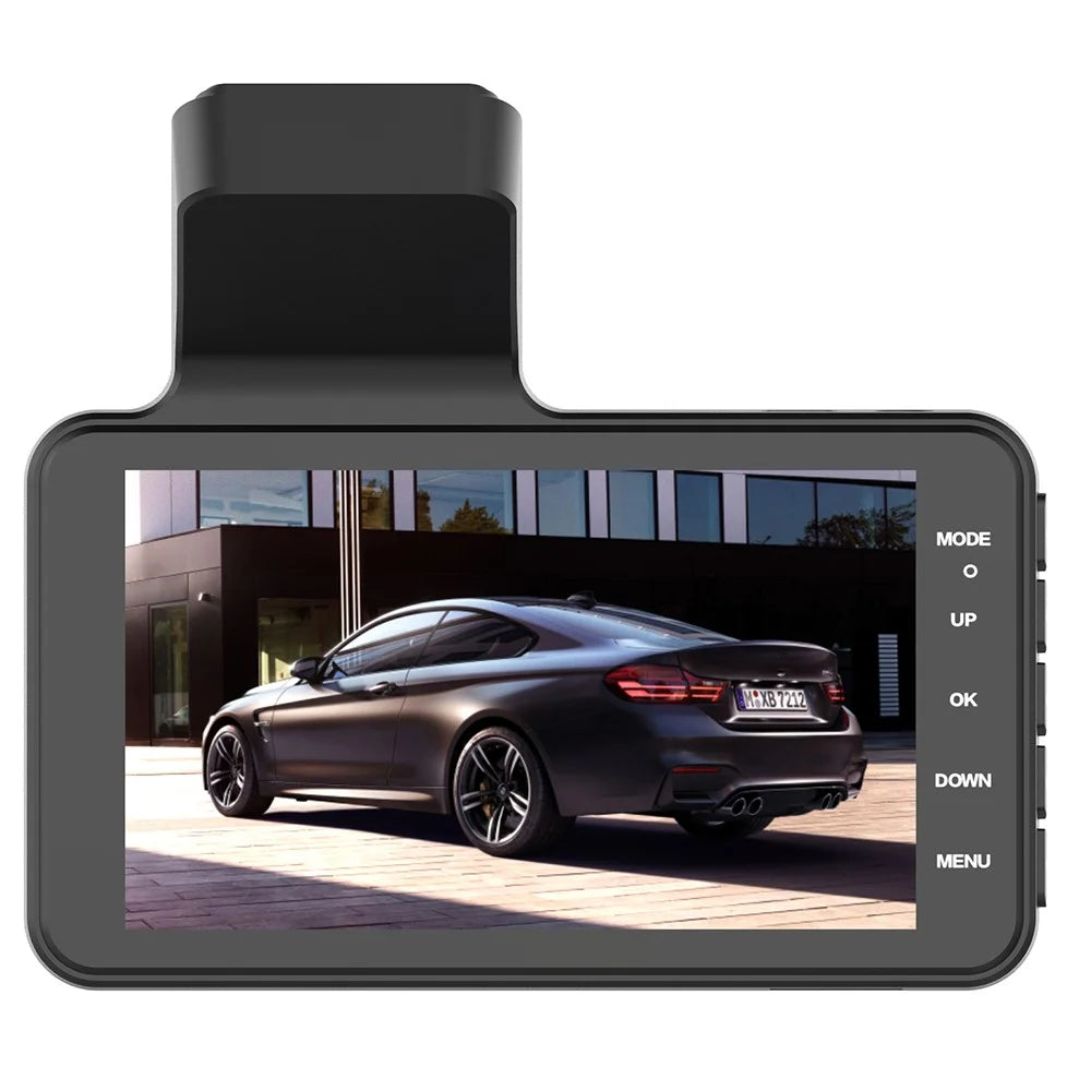 V2 4.0 inch IPS Screen HD Driving Recorder 1280x720P Front / 640x480P Rear Dual Lens Car Dash Cam Video Recorder - 4