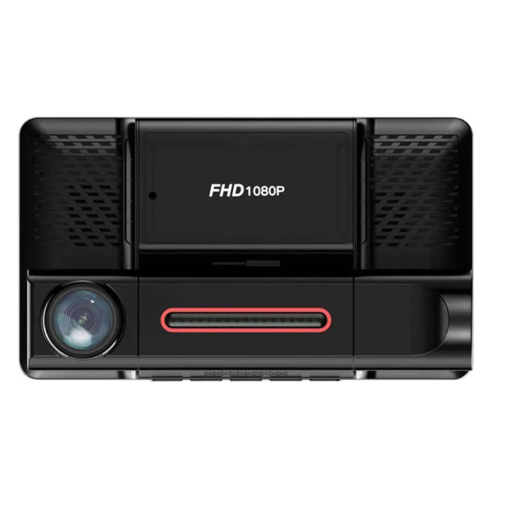 H208 4" IPS Screen 2.5D 3-Lens Car Dash Cam Full HD 1080P Car Video Recorder 120-Degree Wide Angle Car Recorder - 2
