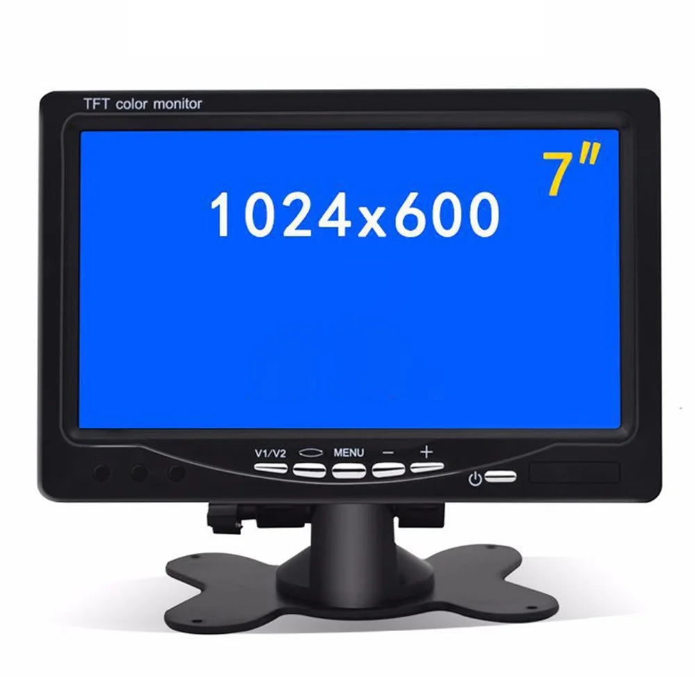 7-Inch Vehicle Backup Camera Rear-View Camera Monitor Parking and Reverse System, Dual AV Input with Trigger - 6