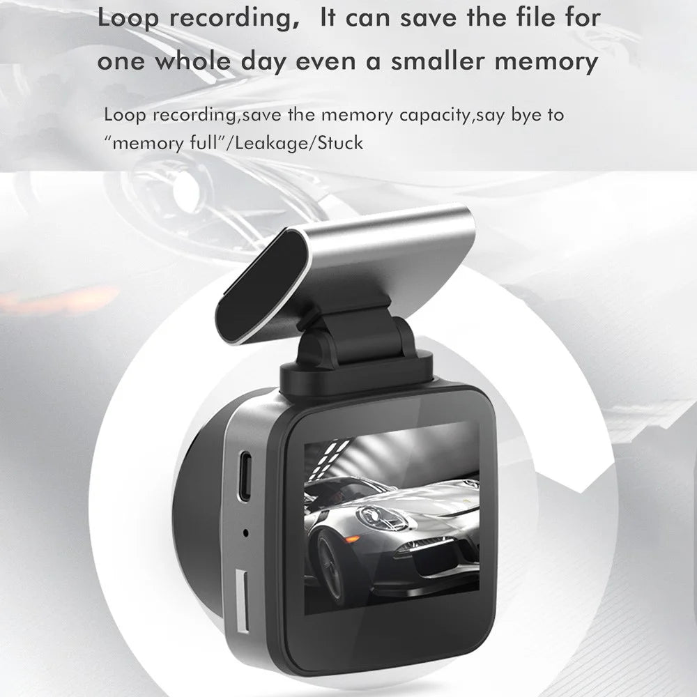 ANYTEK Q2M 2.0-inch HD 2K Car DVR Parking Monitoring Night Vision Front Rear Dual Camera Driving Recorder Dash Cam - 3