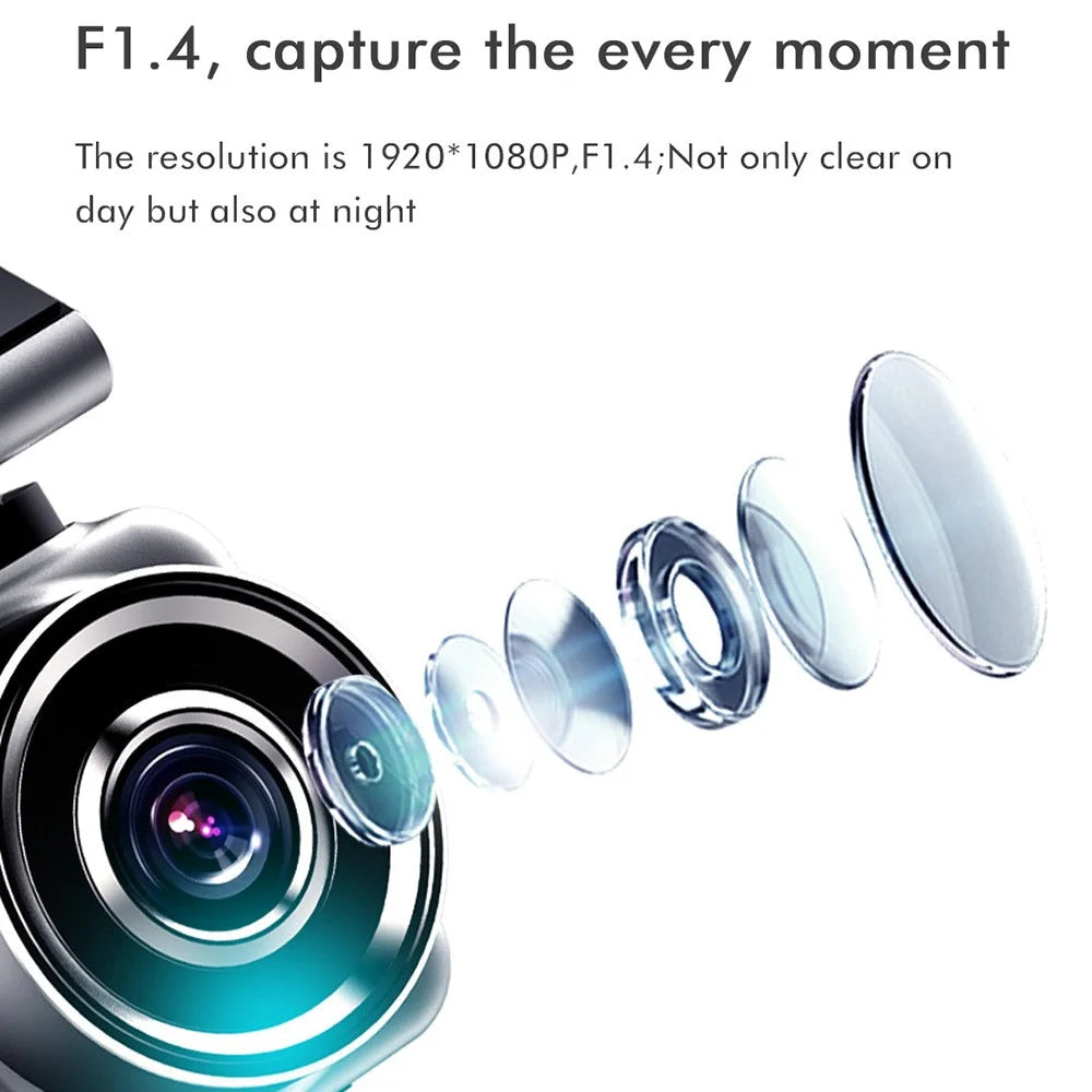 ANYTEK Q2M 2.0-inch HD 2K Car DVR Parking Monitoring Night Vision Front Rear Dual Camera Driving Recorder Dash Cam - 4