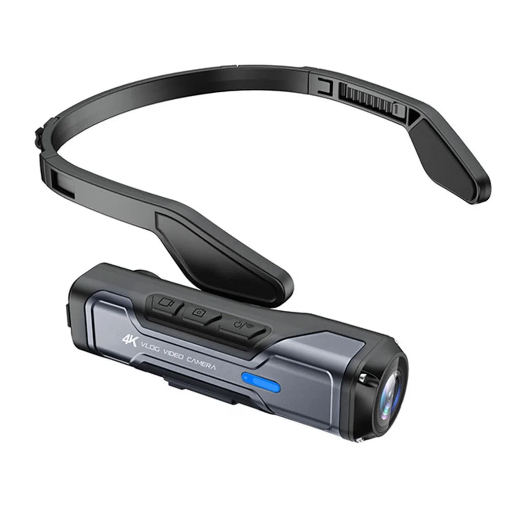 4K 30FPS Head-Mounted Video Camera WiFi Wearable Motorcycle Bike Video Recorder Camera with Microphone - 1