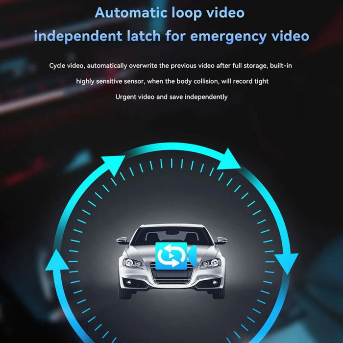 G30 2.4-inch Car DVR Parking Monitoring Night Vision Dash Cam Front Rear Dual Camera Driving Recorder - 6