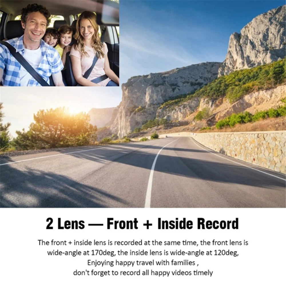 F10 3.0 Inch HD 1080P Car Dash Cam Data Recorder Wide Angle Night Vision G-sensor Parking Monitor - 4