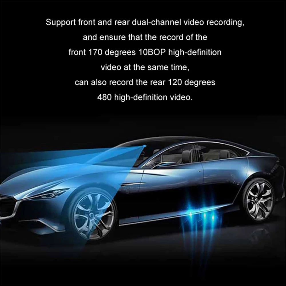 F10 3.0 Inch HD 1080P Car Dash Cam Data Recorder Wide Angle Night Vision G-sensor Parking Monitor - 7