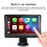 P704 Portable Car Stereo Wireless Car Play Android Auto 7'' Touch Screen Car Radio Dual Camera Driving Recorder - 2