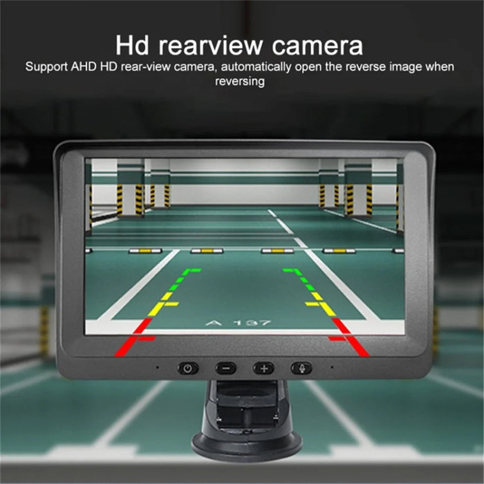 P704 Portable Car Stereo Wireless Car Play Android Auto 7'' Touch Screen Car Radio Dual Camera Driving Recorder - 4