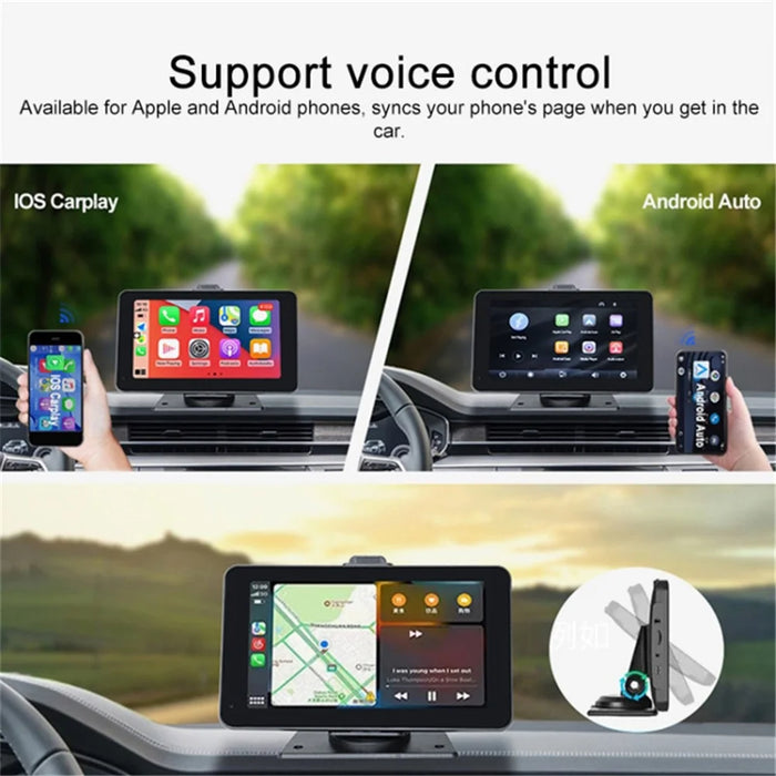 P703S 7'' Wireless Car Player Driving Recorder GPS Navigation Multimedia Player Car Stereo - 3