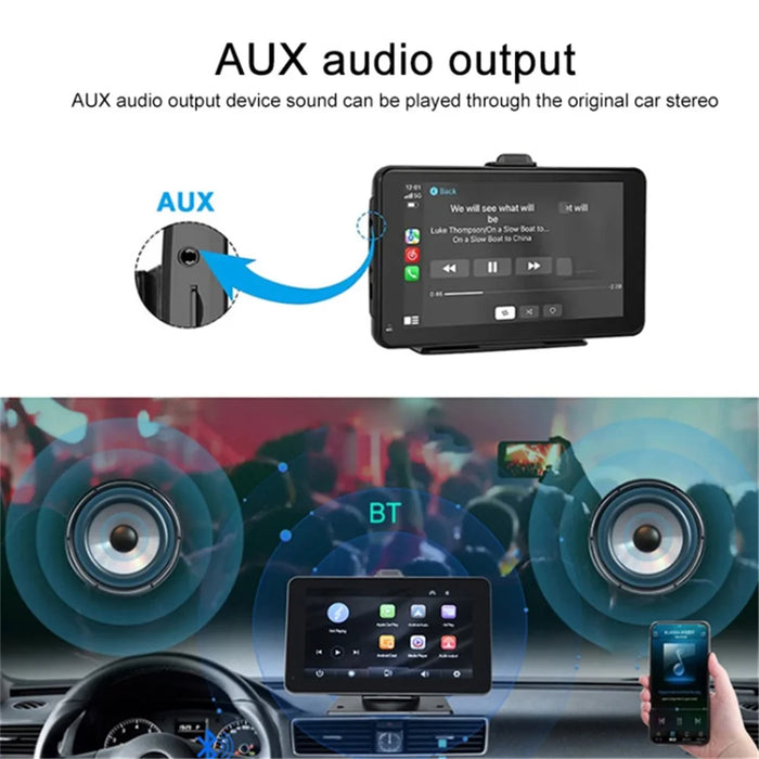 P703S 7'' Wireless Car Player Driving Recorder GPS Navigation Multimedia Player Car Stereo - 5