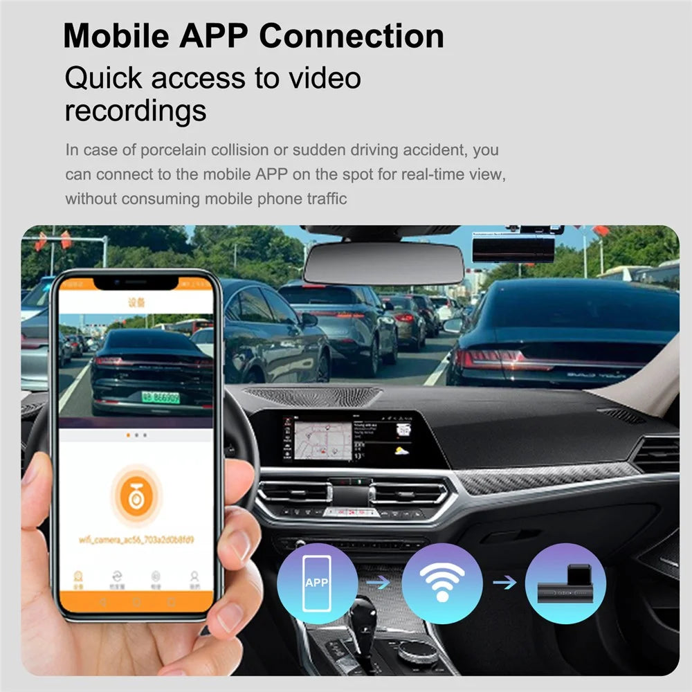 U03 Ultra HD Night Vision Car SUV Dashcam Panorama Parking Surveillance Camera Recorder - 4