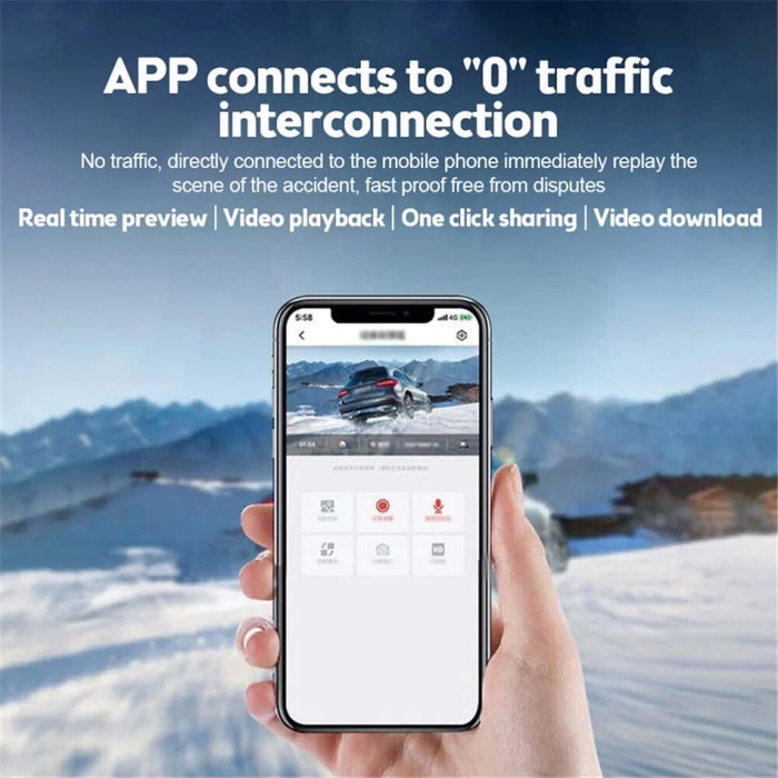 Car Mounted 1080P HD WiFi Dash Camera USB Car Recorder Support Phone Connection - 7