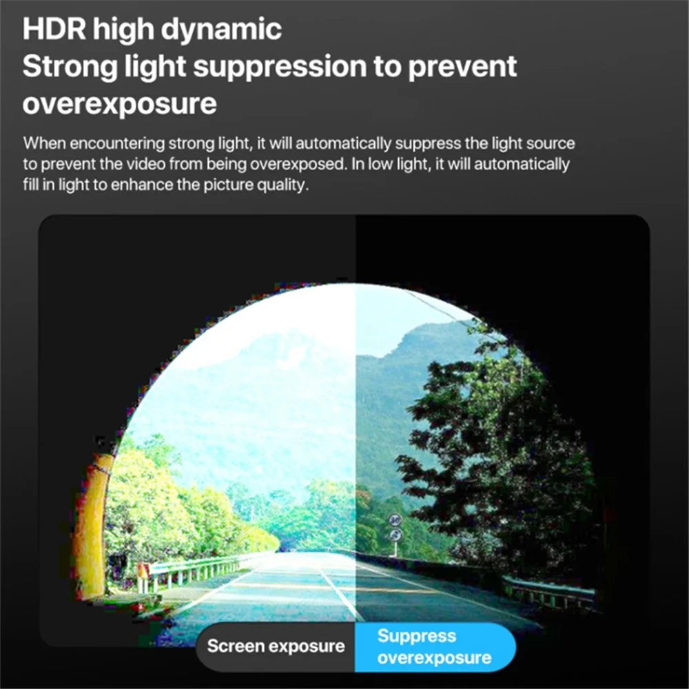 U02 Front and Rear Dual Lens Night Vision Car Dash Cam WiFi Car Video Recorder (No Memory Card) - 4