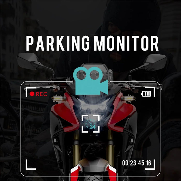 S30 Motorcycle Dash Cam Sport Driving Recorder Dash Cam Dual 2K Motorbike Camera Loop Recording - 7