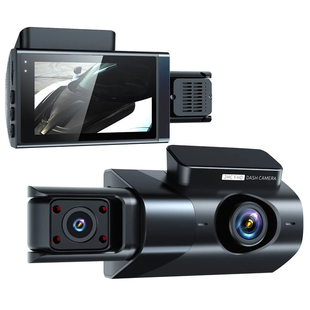 Y18 3 Channel Dash Cam 120 Degree Loop Recording Night Vision Car Driving Recorder - 1
