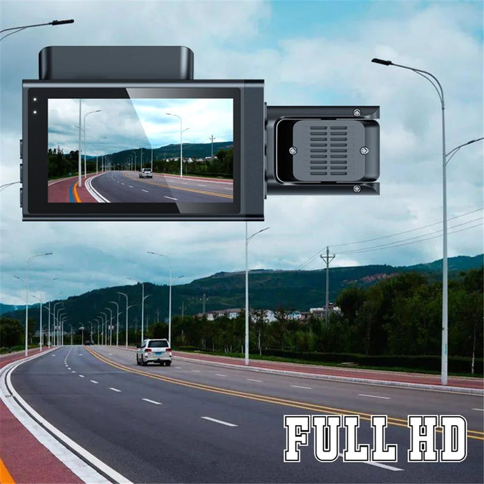 Y18 3 Channel Dash Cam 120 Degree Loop Recording Night Vision Car Driving Recorder - 5