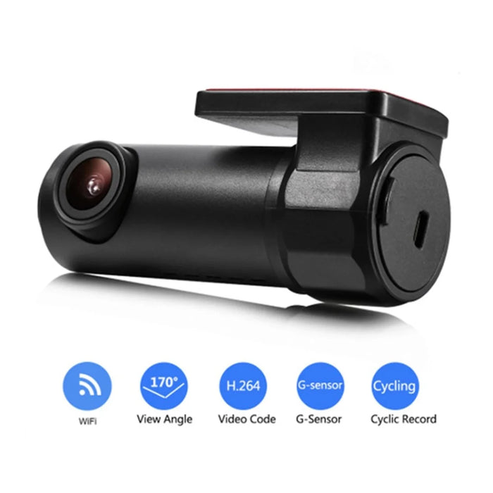 S600 1080P WiFi Dash Cam Car Camera Recorder with 170-degree Wide Angle, G-Sensor (Without Memory Card) - 2