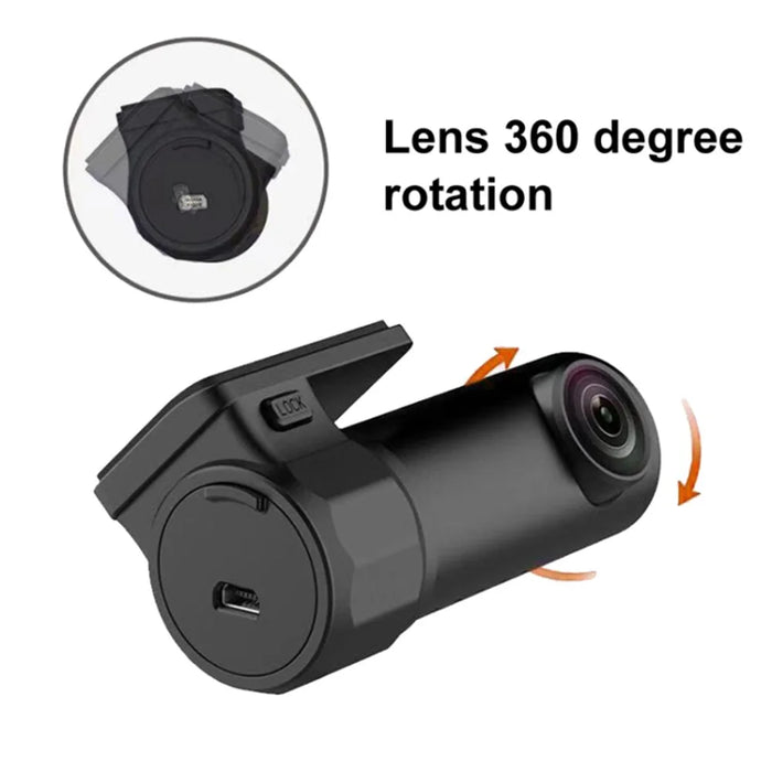 S600 1080P WiFi Dash Cam Car Camera Recorder with 170-degree Wide Angle, G-Sensor (Without Memory Card) - 3