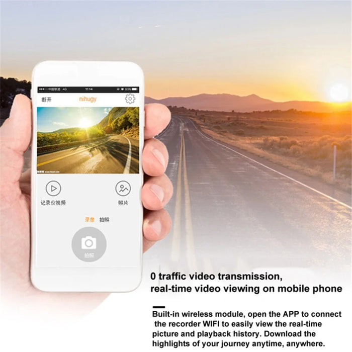 S600 1080P WiFi Dash Cam Car Camera Recorder with 170-degree Wide Angle, G-Sensor (Without Memory Card) - 5