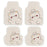 4Pcs / Set Vehicle Floor Protector Mats for Front and Rear Non-slip Wire Loop Car Interior Carpet - Two Bears - 1