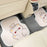 4Pcs / Set Vehicle Floor Protector Mats for Front and Rear Non-slip Wire Loop Car Interior Carpet - Two Bears - 3