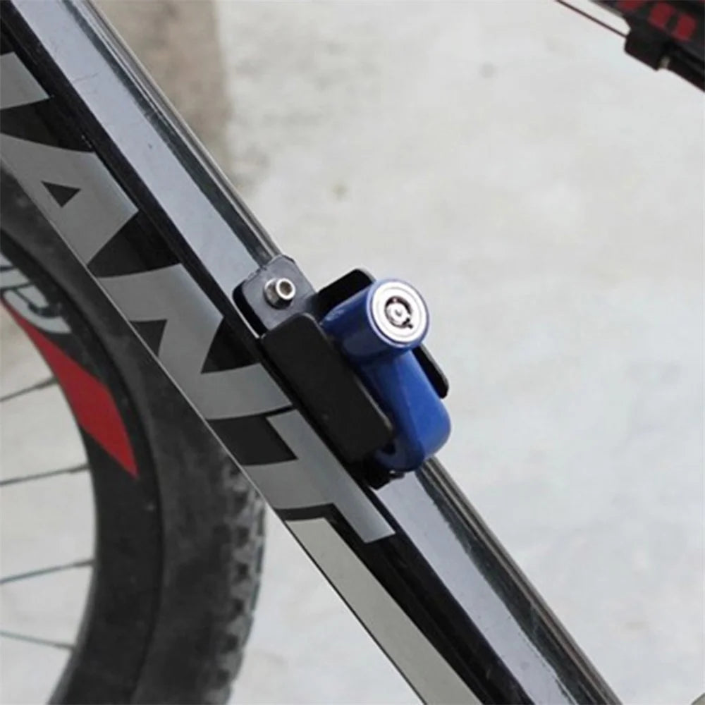 Motorcycle Lock Security Anti Theft Bicycle Motorbike Motorcycle Disc Brake Lock Theft Protection for Scooter Safety - Blue - 4