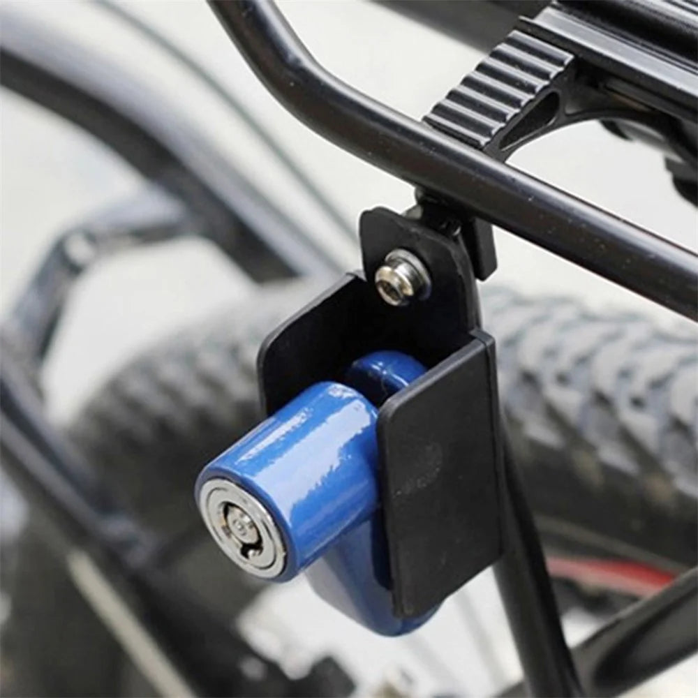 Motorcycle Lock Security Anti Theft Bicycle Motorbike Motorcycle Disc Brake Lock Theft Protection for Scooter Safety - Blue - 6