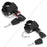 Motorcycle Handlebar Mount Lock Helmet Anti-theft Security Lock with 2 Keys - 4