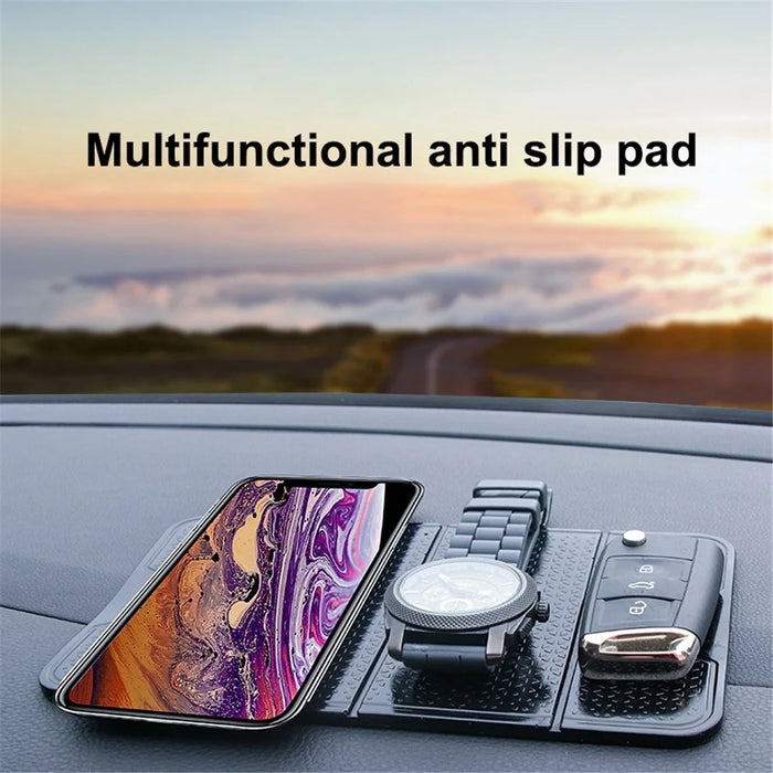 R-1337 Foldable Car Anti-slip Mat Sunglasses Electronics Phone Holder Stand Non-slip Sticky Washable Dashboard Pad - 3