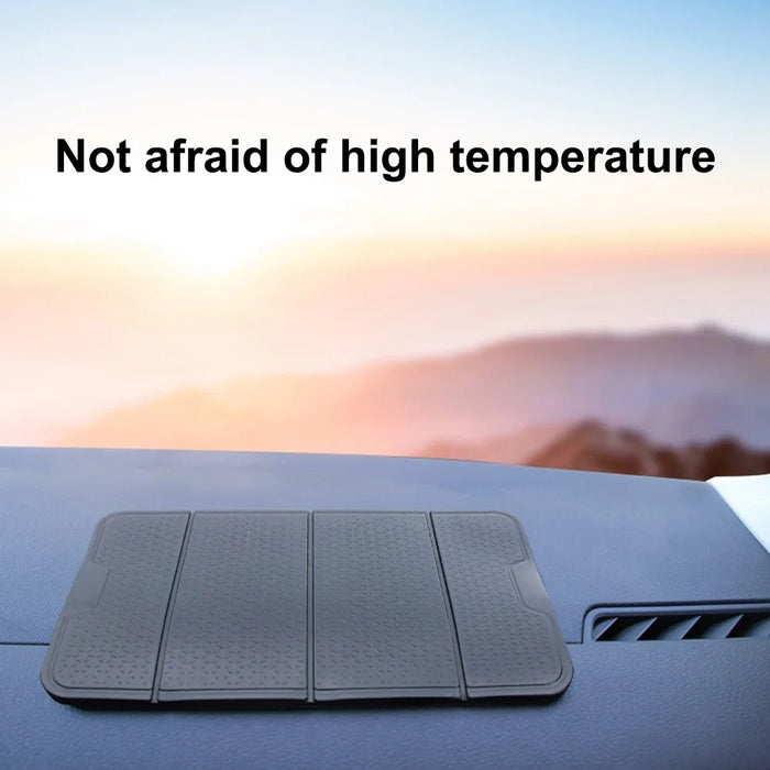 R-1337 Foldable Car Anti-slip Mat Sunglasses Electronics Phone Holder Stand Non-slip Sticky Washable Dashboard Pad - 4