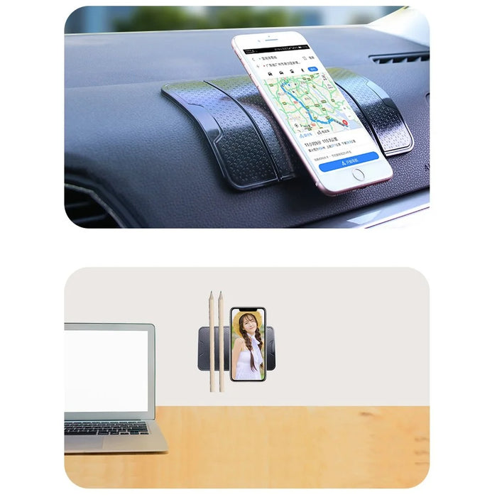 R-1337 Foldable Car Anti-slip Mat Sunglasses Electronics Phone Holder Stand Non-slip Sticky Washable Dashboard Pad - 6