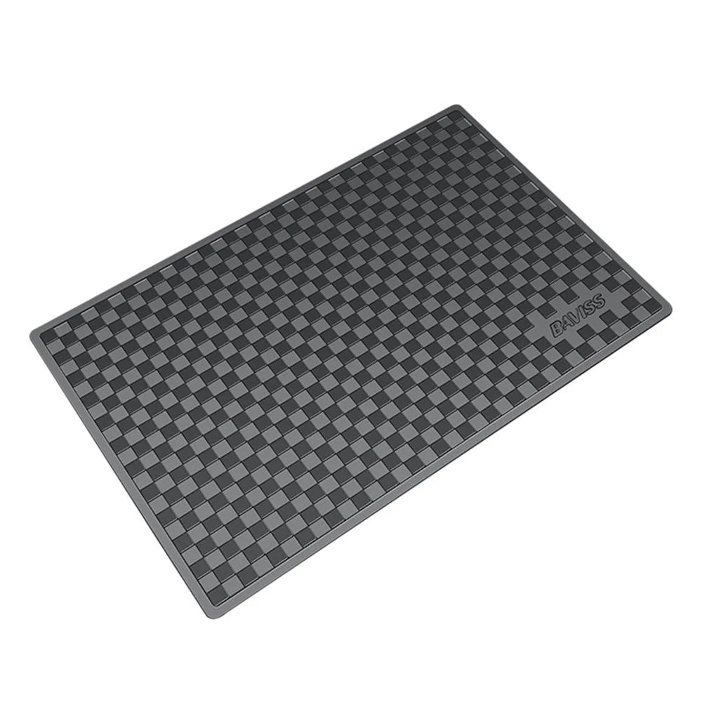 BAVISS B-006 28*18cm PU Car Dashboard Mat Non-slip Sticky Pad for Phone Keychain, Size L - Black - 1