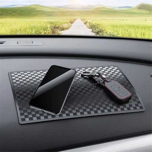 BAVISS B-006 28*18cm PU Car Dashboard Mat Non-slip Sticky Pad for Phone Keychain, Size L - Black - 2