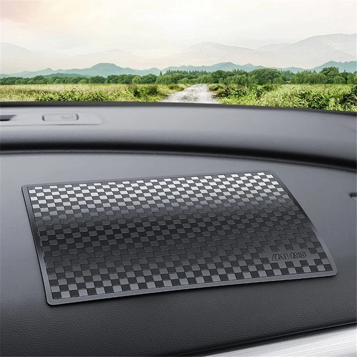 BAVISS B-006 28*18cm PU Car Dashboard Mat Non-slip Sticky Pad for Phone Keychain, Size L - Black - 4