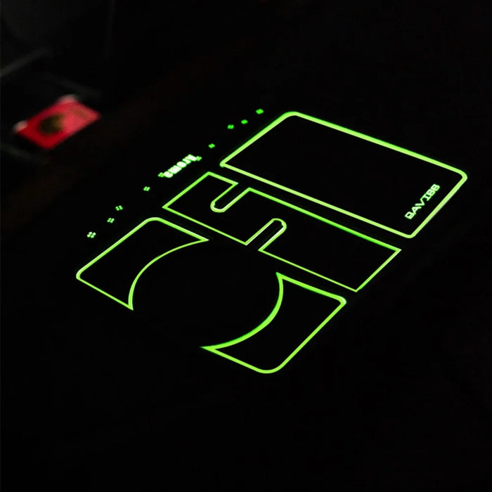 BAVISS B-28 4 in 1 Anti-Slip Dashboard Mat Phone Holder with Aromatherapy Slot/Car Temporary Parking Card Phone Number, Shake-proof Pad Phone Mount for Cars - White Luminous Color - 6