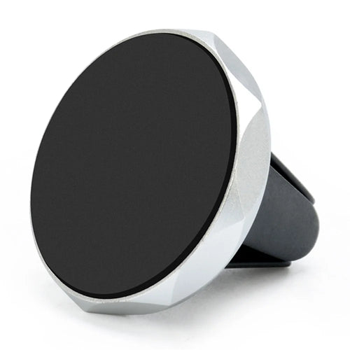 A7 Mobile Phone Holder Stand Car Air Vent Clip Mount Magnetic Absorption Bracket - Silver - 1