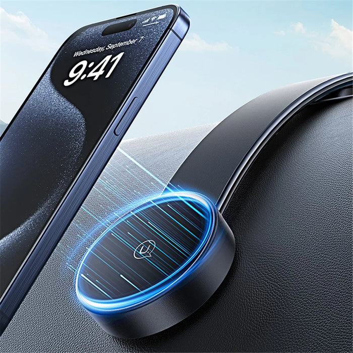 USAMS ZJ079 Magnetic Car Mount 180-degree Rotation Car Dashboard Phone Holder - 4