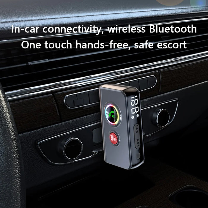 BT106 Colorful Light Wireless Bluetooth-compatible 5.4 Adapter Hands-Free Call Audio Receiver Transmitter - 3