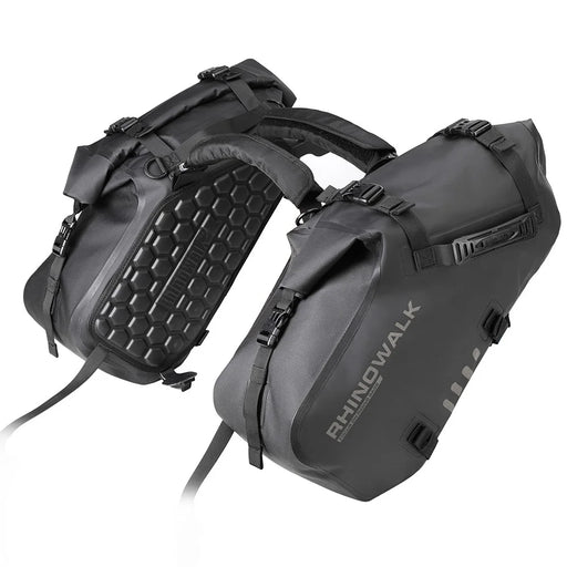 RHINOWALK MT1428 1 Pair Shock Absorption Motorcycle Side Bag Waterproof Rear Seat Bag - 2
