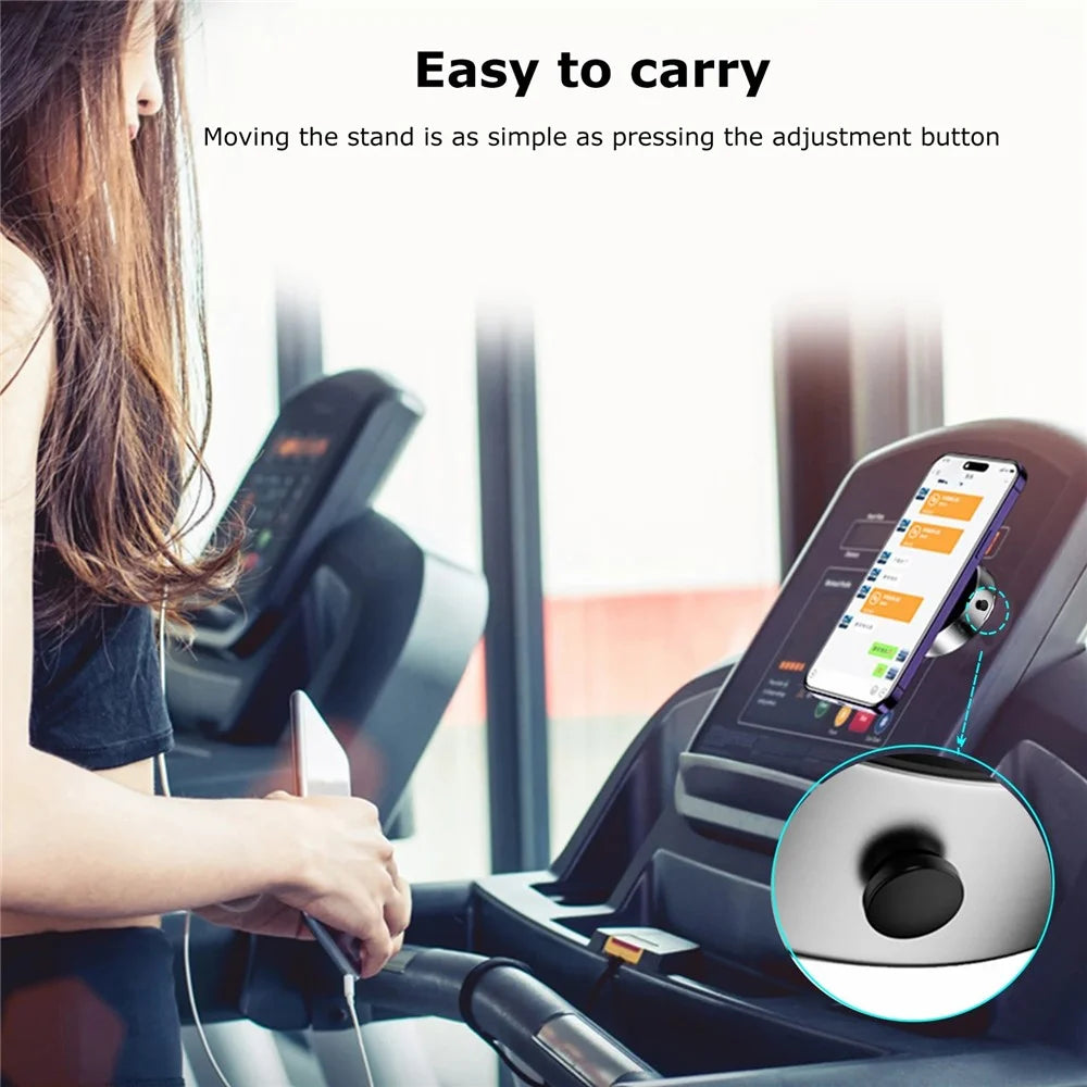 X8Q Car Dashboard Vacuum Sucker Phone Holder Zinc Alloy+ABS Magnetic Cellphone Stand - Black - 7