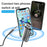 M01 Car Bluetooth-compatible Receiver Hands-Free Call Spring Cord 3.5mm AUX Stereo Car Audio Wireless Adapter - 4