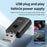 M08 USB Bluetooth-compatible 5.3 Adapter FM Radio Hands-Free Call Music Car Wireless Audio Receiver - 3