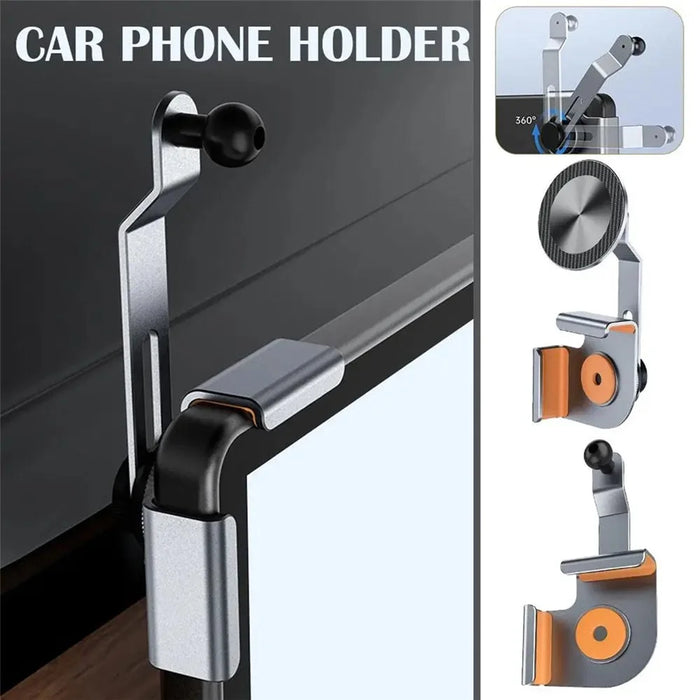 For Tesla Model 3 / Y Car Screen Phone Holder Aluminum Alloy Stand Magnetic Cellphone Bracket - 6