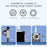 For Tesla Model 3 / Y Car Screen Phone Holder Aluminum Alloy Stand Magnetic Cellphone Bracket - 7