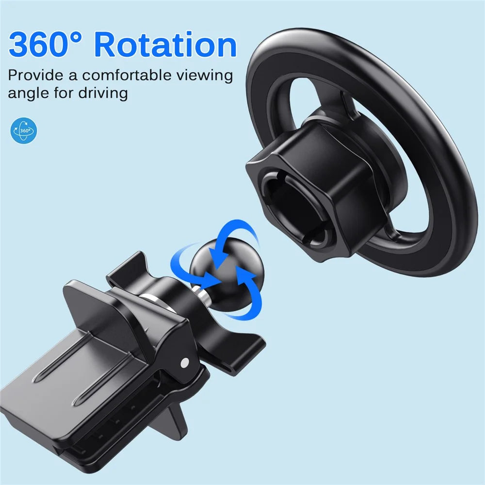 XWJ-153A Car Air Outlet Cell Phone Holder Magnetic Phone Navigation Stand - 6